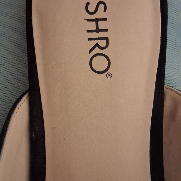 Ashro Black Floral Embroidered Women's Mules 0495 New - Picture 2 of 5